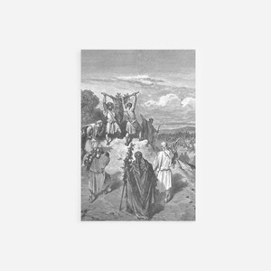 Gustave Dore - The Spies Return from the Promised Land (1866) - Drawing Photo Poster Print Art Gift Museum Gallery Giclee Bible