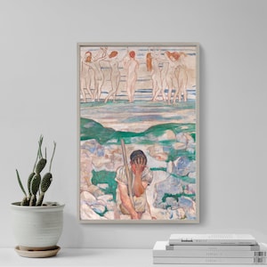 Ferdinand Hodler - The Dream of the Shepherd (1896) - Classic Painting Photo Poster Print Art Gift Home Wall Decor - Switzerland Painter