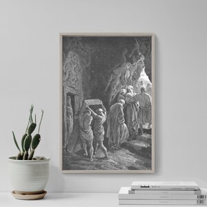 Gustave Dore - The Burial of Sarah (1866) - Drawing Photo Poster Print Art Gift Museum Gallery Giclee Bible