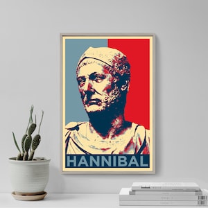 Hannibal Barca Original Art Print - Photo Poster Gift Wall Decor - Hope Portrait, Second Punic War, Battle of Zama, Carthaginian General