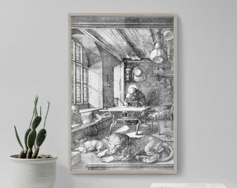 アルブレヒト・デューラー - 書斎の聖ヒエロニムス (1514) - 古典絵画