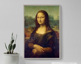レオナルド・ダ・ヴィンチ - モナ・リザ (1503) - 古典絵画の複製