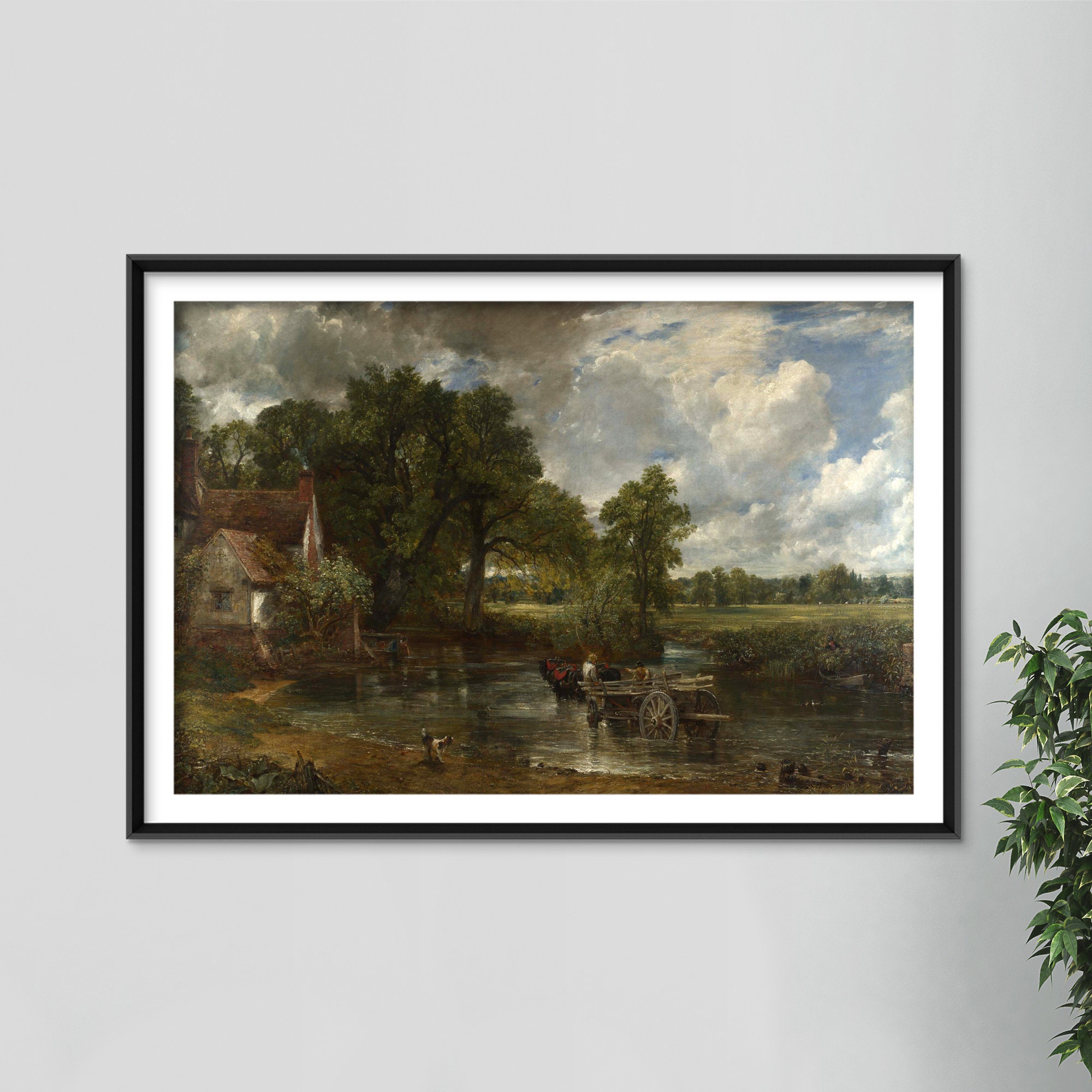 ジョン・コンスタブル - 干し草の荷馬車（1821年） - 古典絵画の複製