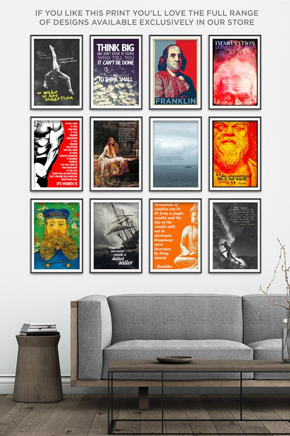 Lot De 6 Citations Inspirantes - Tirages A3 - Déco Murale Motivation - Rose Poudré