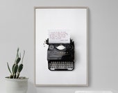Harriet Tubman - If you hear the dogs - Typewriter - Poster Original Art Print Photo Wall Home Decor - Slavery Civil Rights Black History