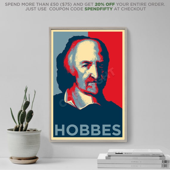 Thomas Hobbes Original Art Print - Photo Poster Gift Wall Decor