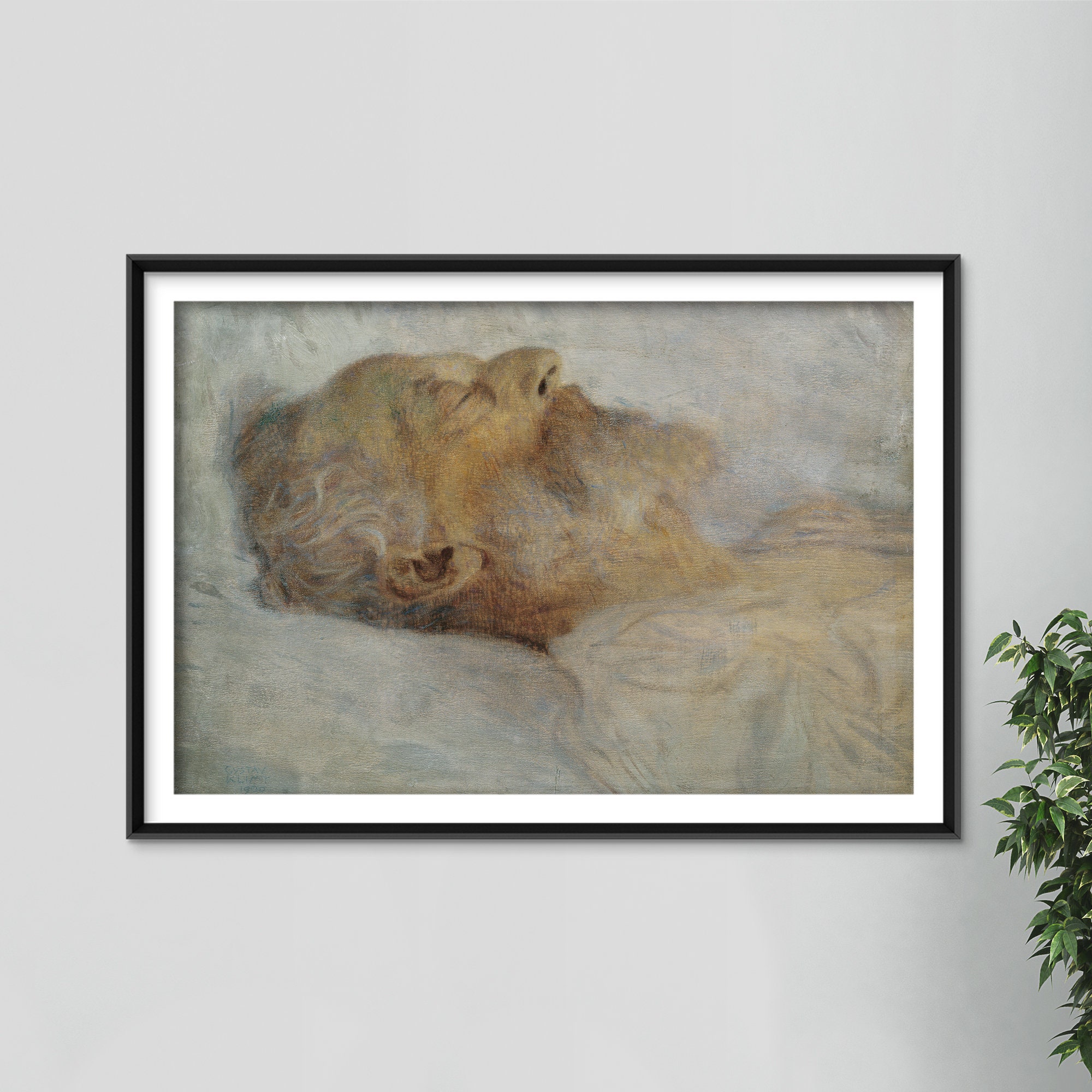 Gustav Klimt The Old Man On His Deathbed 19 Classic Etsy Uk