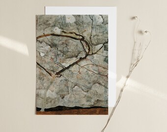 エゴン・シーレ - 秋の木、空気を揺らす / 冬の木（1912年