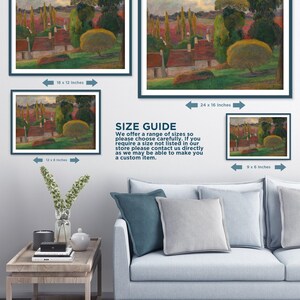Paul Gauguin - A Farm in Brittany (1894) - Reproduction of a Classic Painting - Photo Poster Print Art Gift image 5