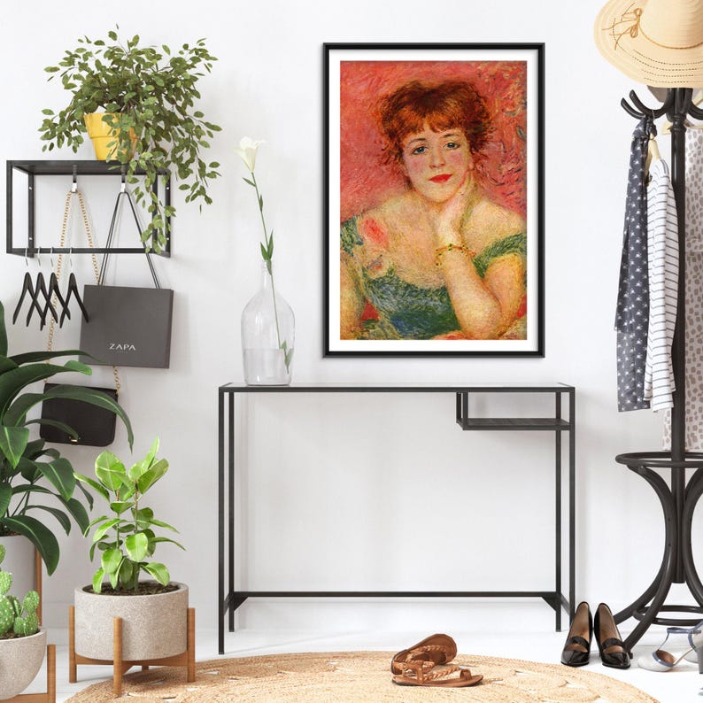 Pierre-Auguste Renoir - Portrait of Actress Jeanne Samary (1877) - Giclee Art Print Painting Photo Poster Museum Fine Gift Home Wall Décor image 4