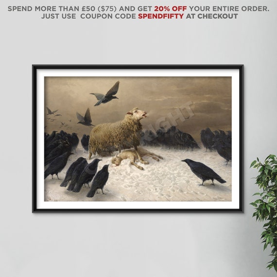August Friedrich Albrecht Schenck Anguish 1876 Art Print Etsy