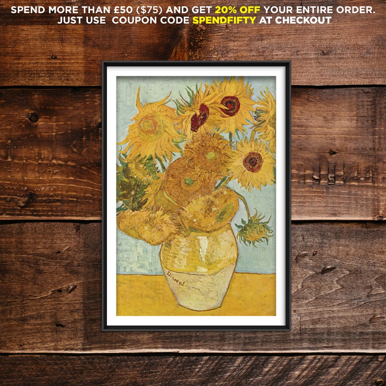 Vincent Van Gogh die Sonnenblumen 2 1888 | Etsy