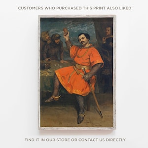 Gustave Courbet Study of a Nude Man 1840 Painting Photo Poster Print