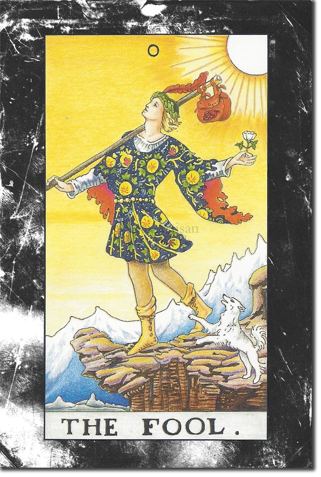 Tarot Card The Fool Art Print Poster Gift Photo Wall Home Etsy