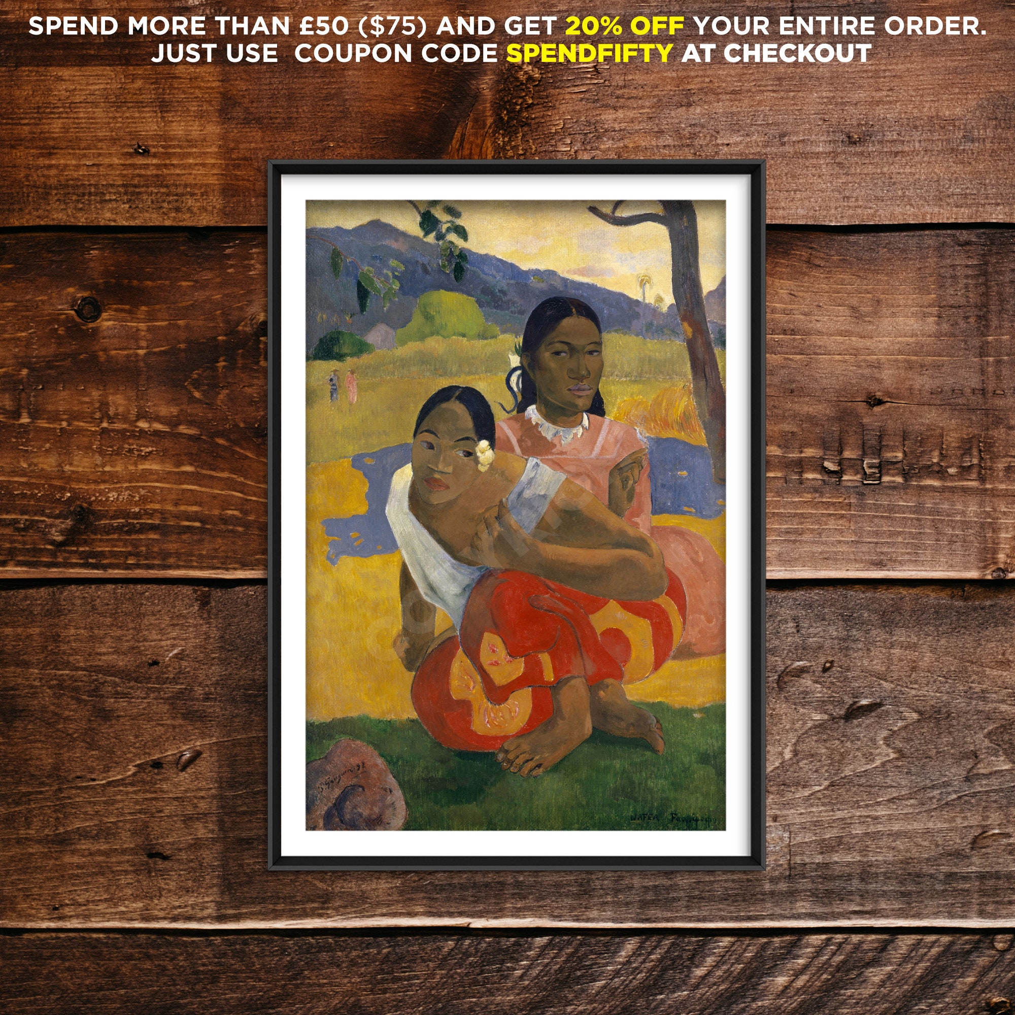Paul Gauguin When Will You Marry 1892 Reproduction of a Etsy