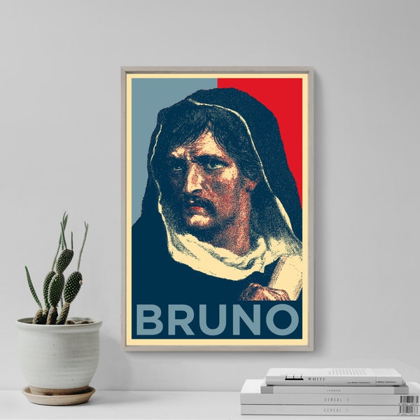 Giordano Bruno Original Art Print - Photo Poster Gift Home Wall Decor Hope