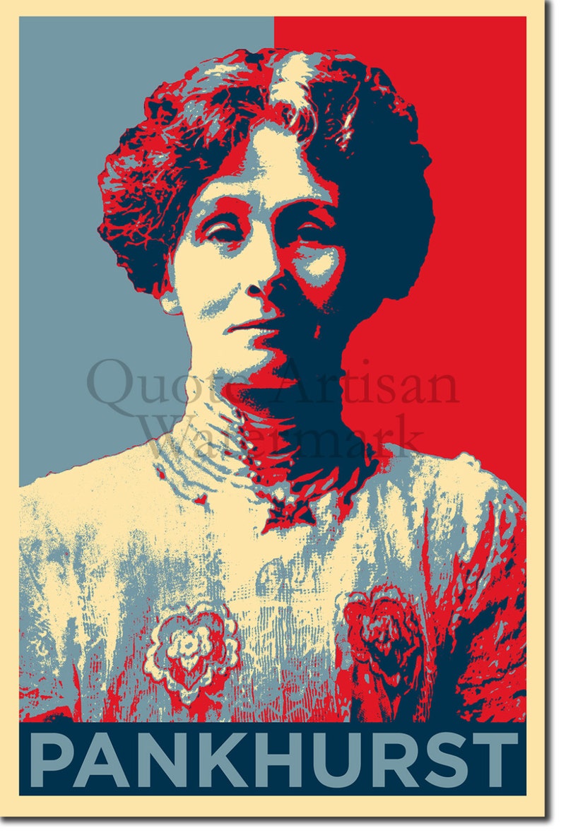 Emmeline Pankhurst Original Art Print Photo Poster Gift | Etsy