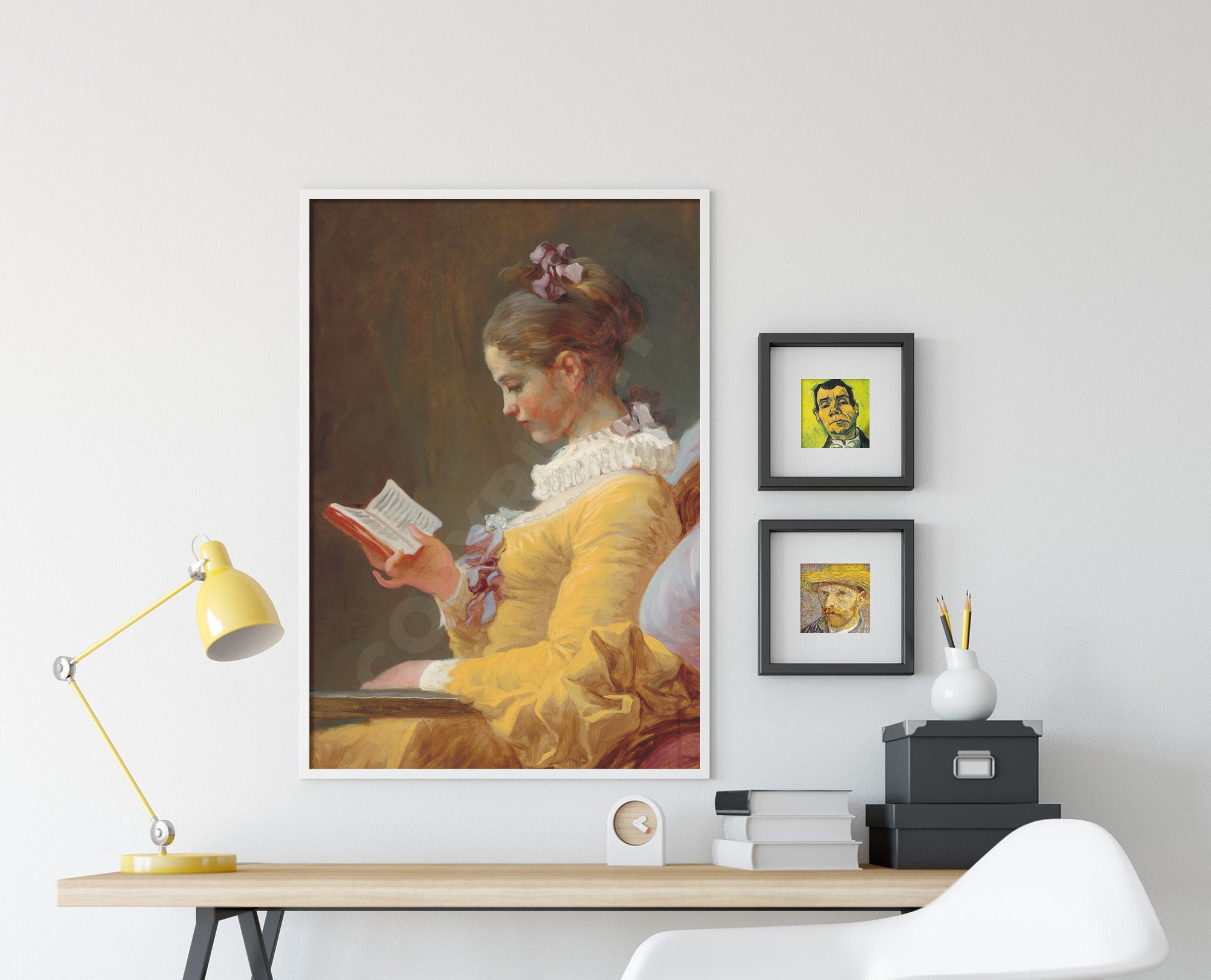 ジャン＝オノレ・フラゴナール - 読書をする少女 (1769) - 古典絵画