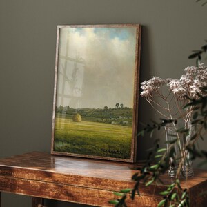Martin Johnson Heade Newburyport Meadows (1881) Triptych 3 of 3 - Art Print Poster Painting - Giclee Home Wall Décor