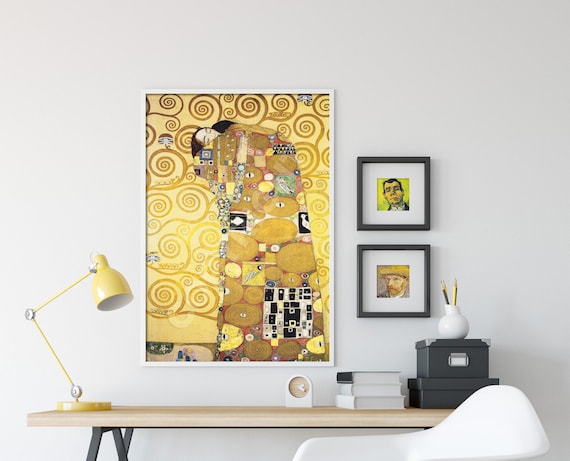 グスタフ・クリムト　抱擁 送料無料】グスタフ・クリムト 【抱擁】×Gustav Klimt［The Embrace