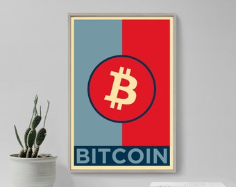 Bitcoin Original Art Print 2 - Poster Photo Gift Wall Home Decor - BTC Crypto Cryptocurrency Altcoins Bit Coin Libertarian