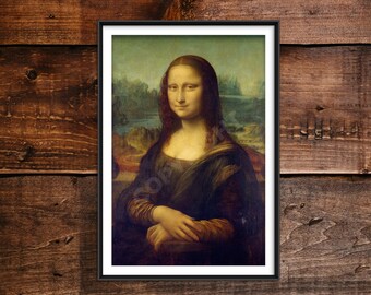 レオナルド・ダ・ヴィンチ - モナ・リザ (1503) - 古典絵画の複製