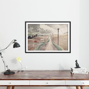 Eric Ravilious - Wiltshire Landscape (1937) - Classic Painting Photo ...