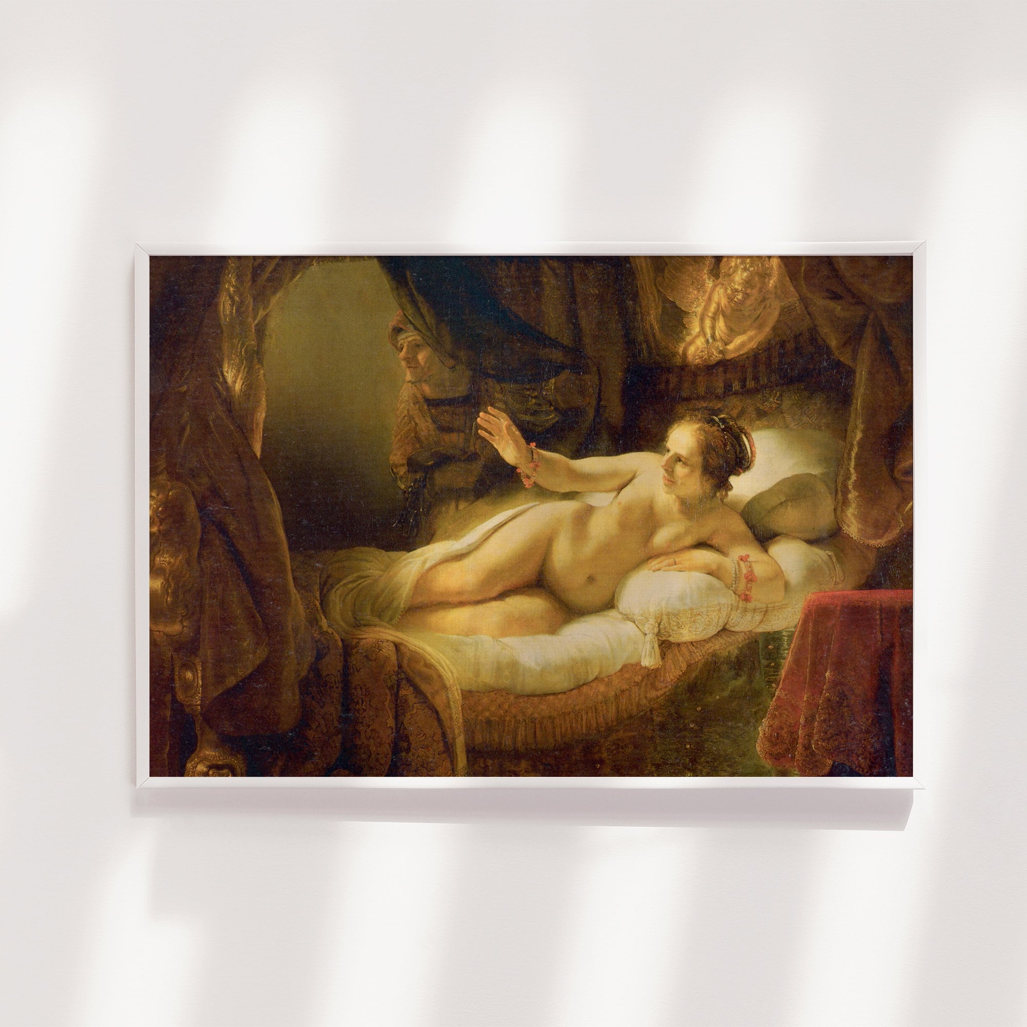 Rembrandt Danae 1643 Classic Painting Photo Poster Print image pic
