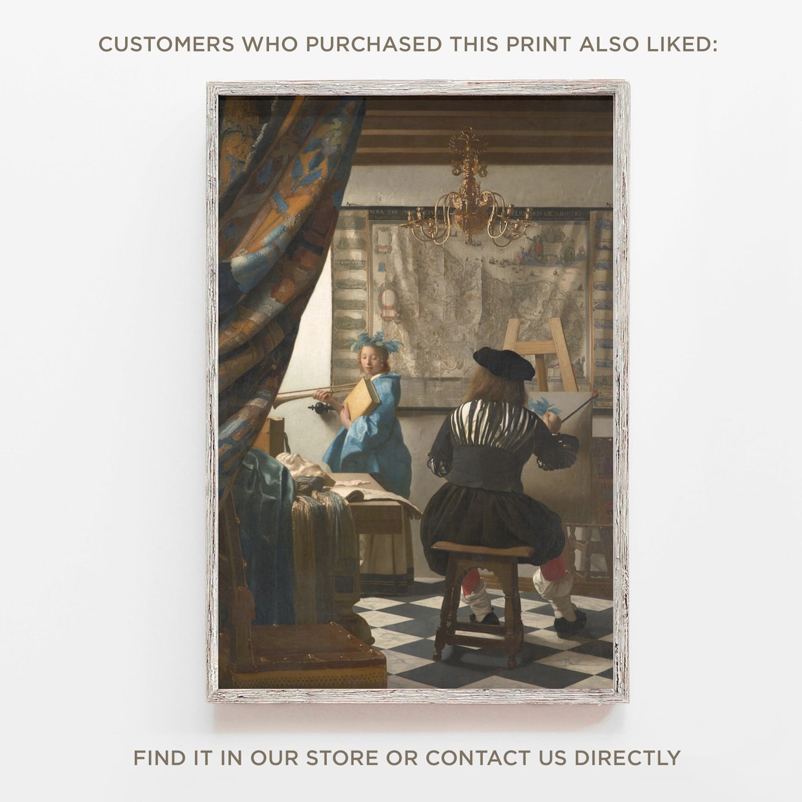 Johannes Vermeer Lady Writing a Letter With Her Maid 1671 Etsy