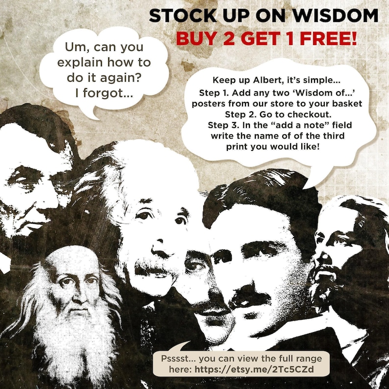 The Wisdom of Epicurus - Original Art Print Featuring His Greatest Quotes - Photo Poster Gift Poet Philosophy Greek Philosopher image 10