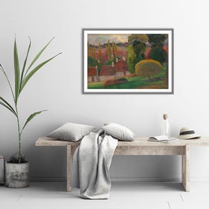 Paul Gauguin - A Farm in Brittany (1894) - Reproduction of a Classic Painting - Photo Poster Print Art Gift image 3
