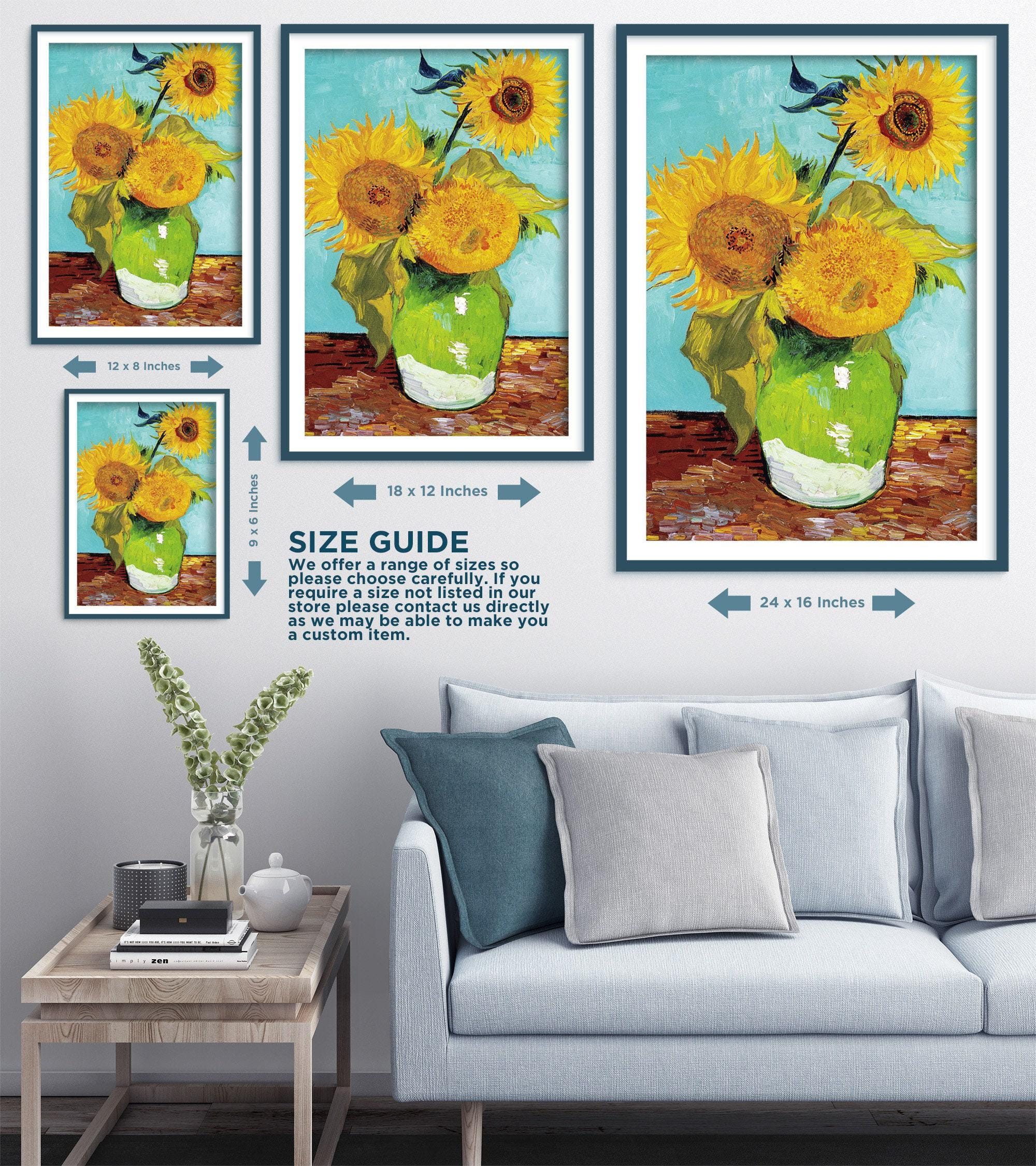 Vincent Van Gogh - Three Sunflowers in a Vase (1888) - Classic Painting ...