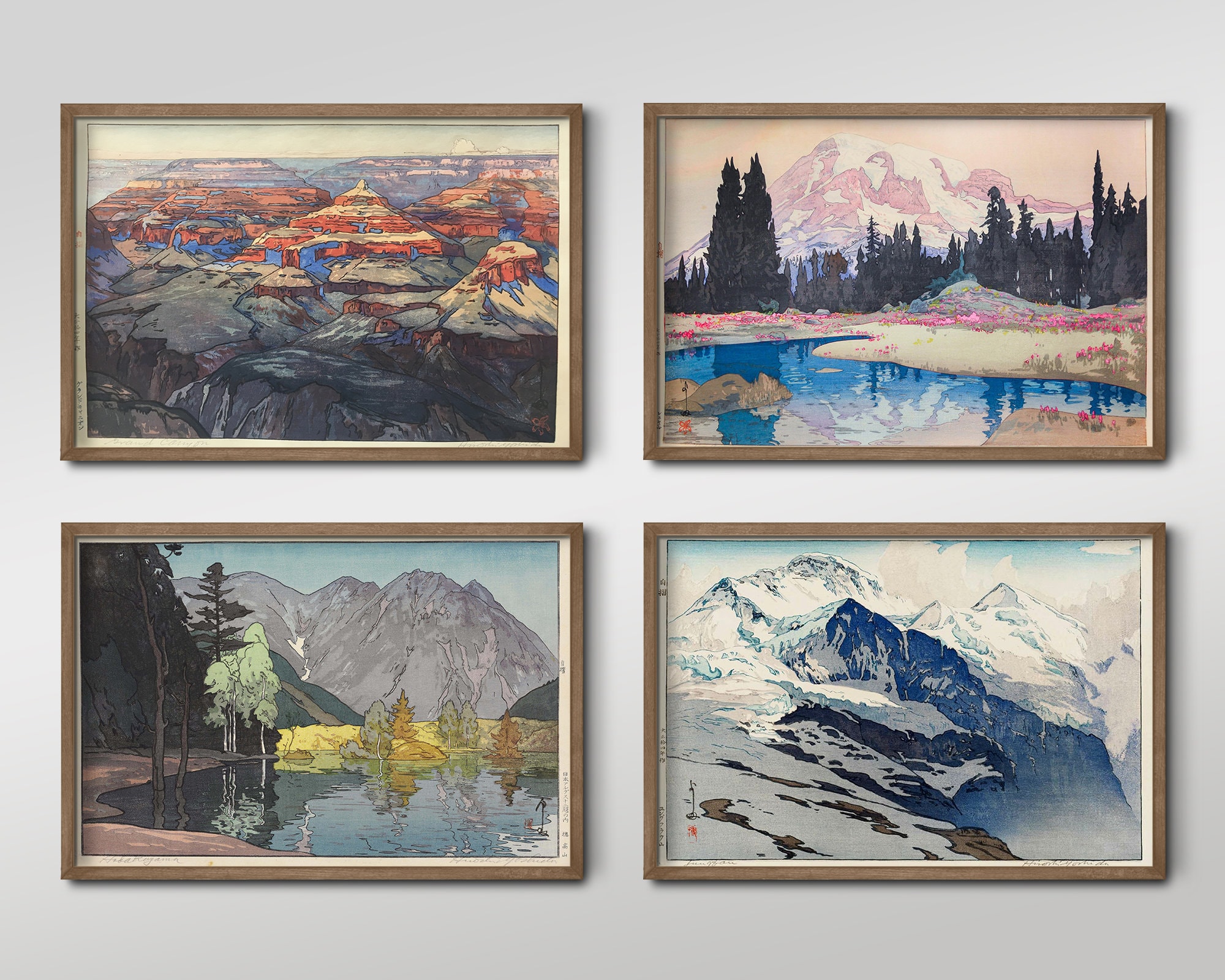 日本の山　洋画50選　教育書籍 山絵画　絵画印刷物 日本の山 洋画50選 教育書籍 山絵画 絵画印刷物