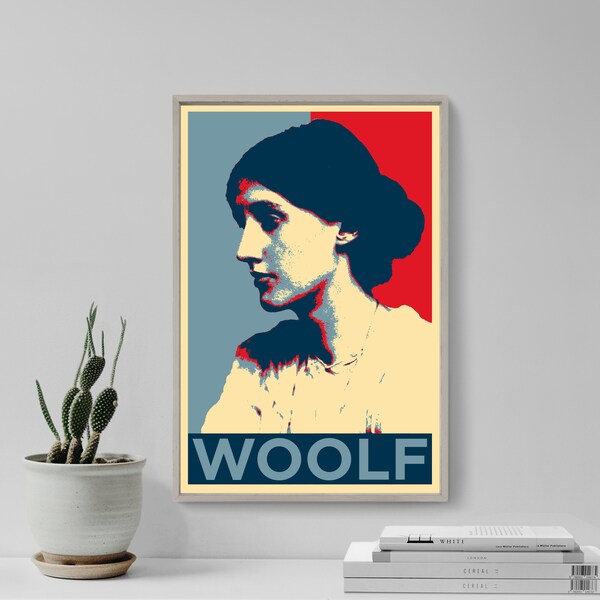 Affiche Virginia Woolf - Format A3 - Papier 250g - Poster Littéraire