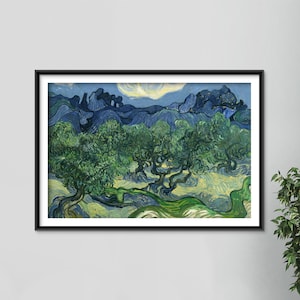 Vincent Van Gogh - The Olive Trees (1889) - Classic Painting Photo Poster Print Art Gift Wall Home Decor