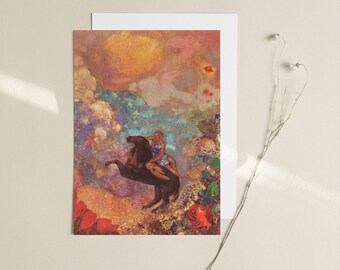 オディロン・ルドン - ペガサスのミューズ（1900） | ヴィンテージ絵画
