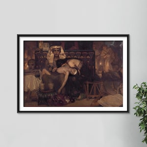 Lawrence Alma-Tadema - Death of the Pharaoh&#39;s Firstborn Son (1872) - Classic Painting Photo Poster Print Art Gift Wall Decor Museum Giclee
