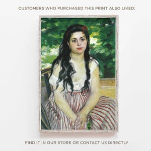 Pierre-Auguste Renoir - Portrait of Actress Jeanne Samary (1877) - Giclee Art Print Painting Photo Poster Museum Fine Gift Home Wall Décor image 9