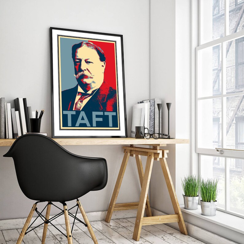 William Howard Taft Original Art Print - Photo Poster Gift - 27th ...