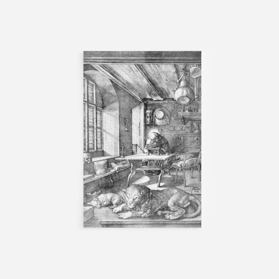 アルブレヒト・デューラー - 書斎の聖ヒエロニムス (1514) - 古典絵画