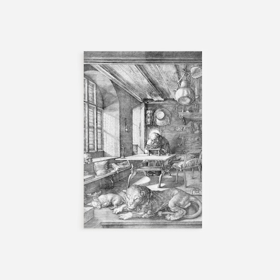 アルブレヒト・デューラー - 書斎の聖ヒエロニムス (1514) - 古典絵画