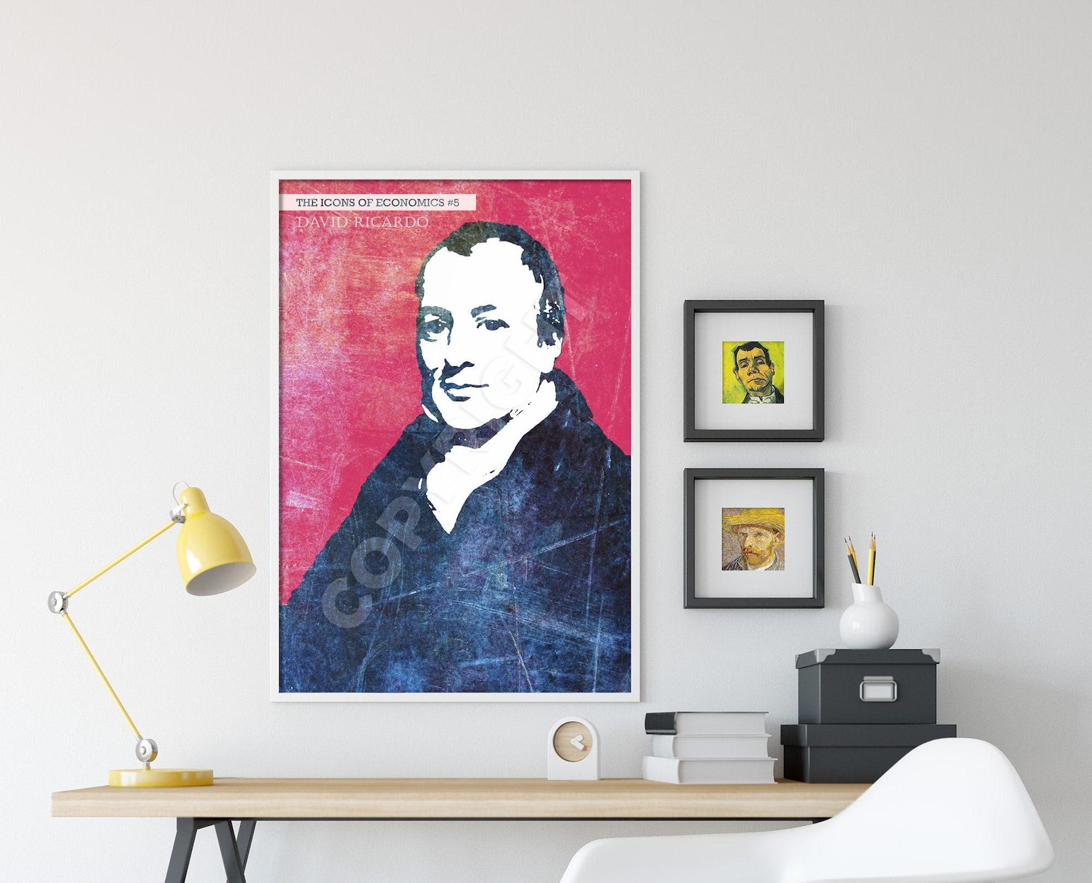 David Ricardo - the Icons of Economics #5 - Art Print Poster Wall Home ...