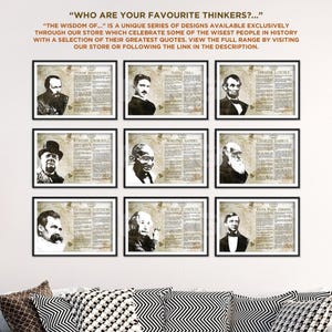 The Wisdom of Epicurus - Original Art Print Featuring His Greatest Quotes - Photo Poster Gift Poet Philosophy Greek Philosopher image 7