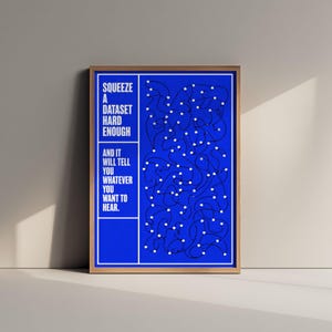 Kunstdruck mit Zitat zum Thema Maschinelles Lernen – Datenmengen optimal nutzen – KI-Poster-Illustration V1 3/3