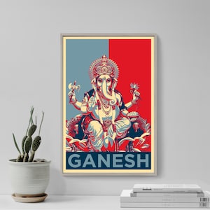 Ganesh Original Art Print - Poster Photo Gift Wall Decor - Hindu God, Spirituality, Hinduism, Buddhism, Indian Religion