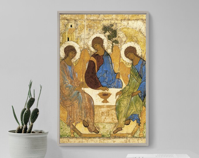 Holy Trinity Catholic POSTERS Rublev Trinity Print Three Angels ...