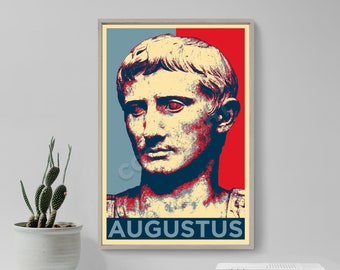 Augustus Caesar Original Art Print - Photo Poster Gift - Roman Emperor First Emperor of Rome