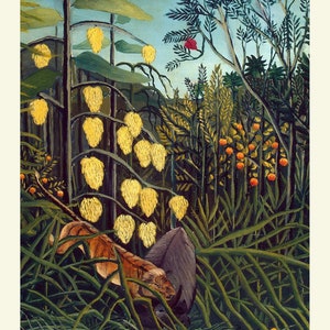 Set of Six Henri Rousseau Prints 6 Botanical Paintings Photo Poster Wall Art Gift Giclée Museum Quality Illustration The Dream Plants image 3