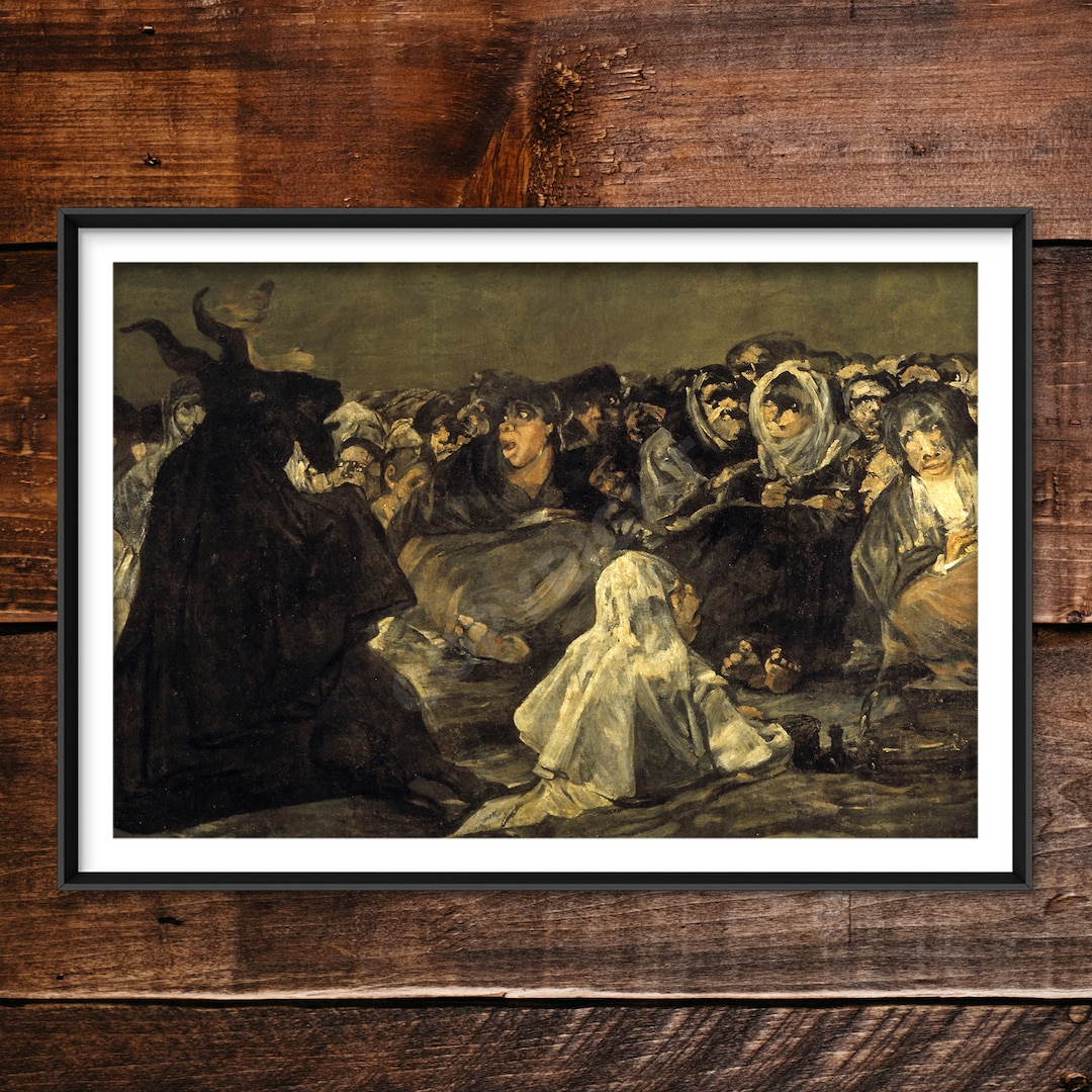 Francisco Goya - the Coven (1823) Extract - Classic Painting Photo
