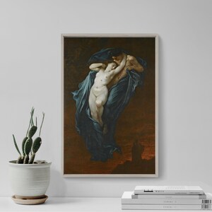 Gustave Dore - Paolo and Francesca da Rimini (1863) - Painting Photo Poster Print Art Gift Home Museum Gallery Giclee Bible Mature Naked